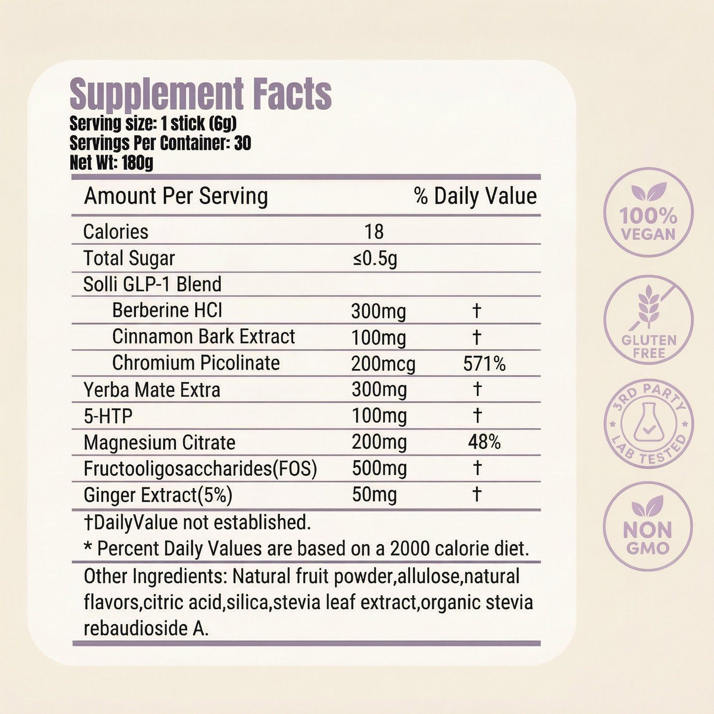 SOLLI RESET™ CRAVINGS SUPPORT DRINK MIX