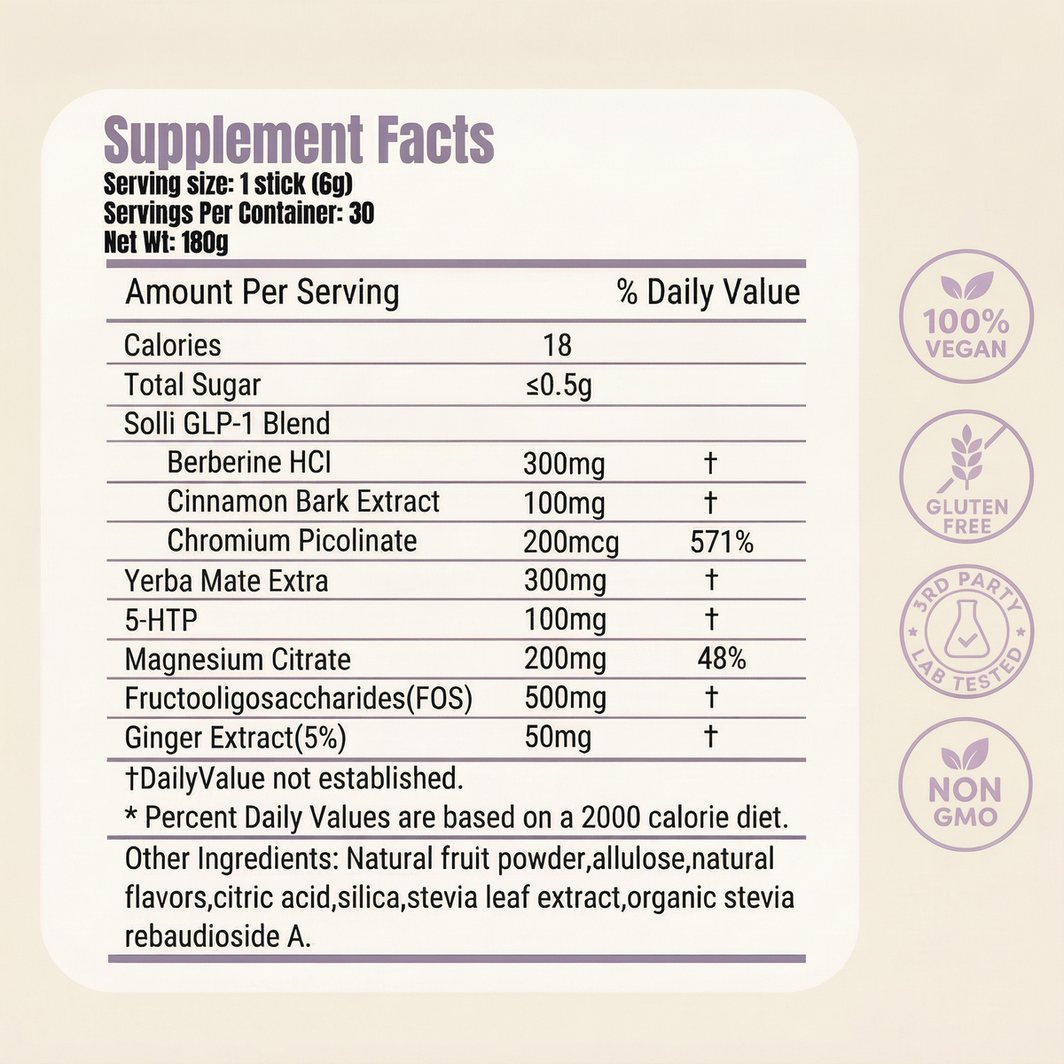 SOLLI RESET™ CRAVINGS SUPPORT DRINK MIX