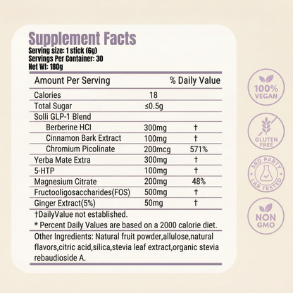 SOLLI RESET™ CRAVINGS SUPPORT DRINK MIX